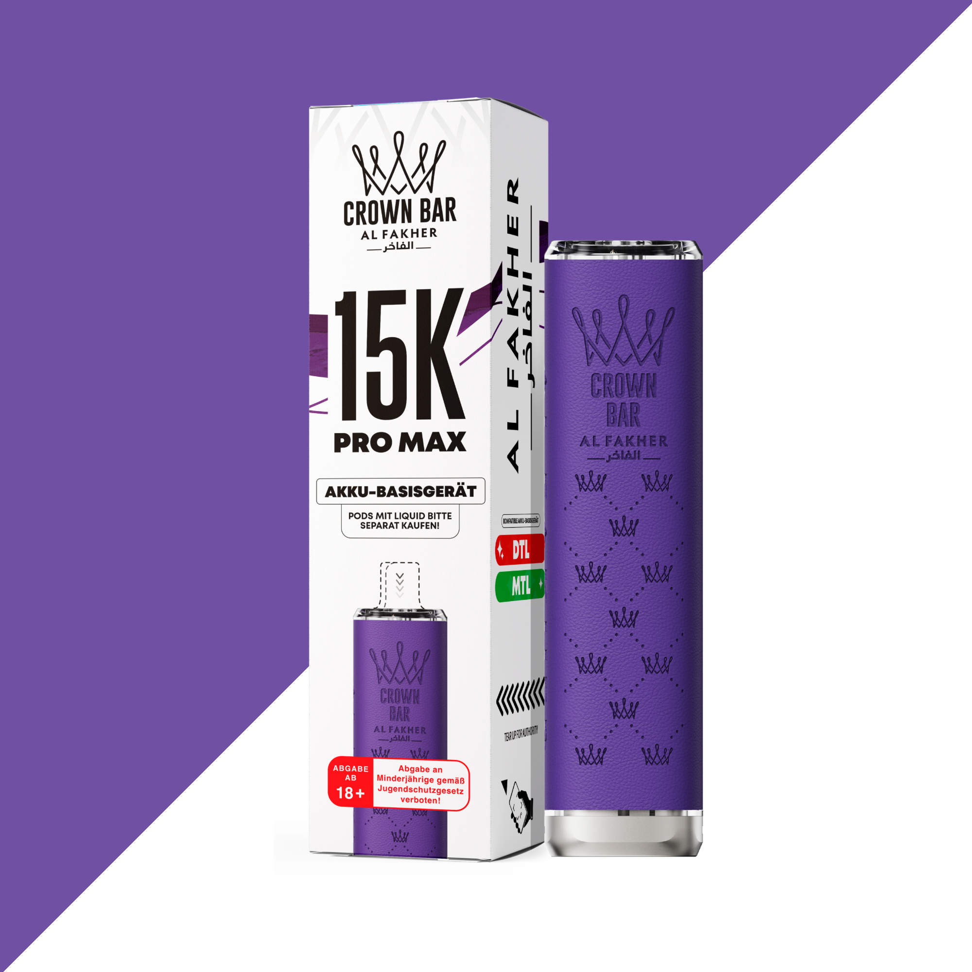 Al Fakher Crown Bar 15k Pro Max - Basisgerät