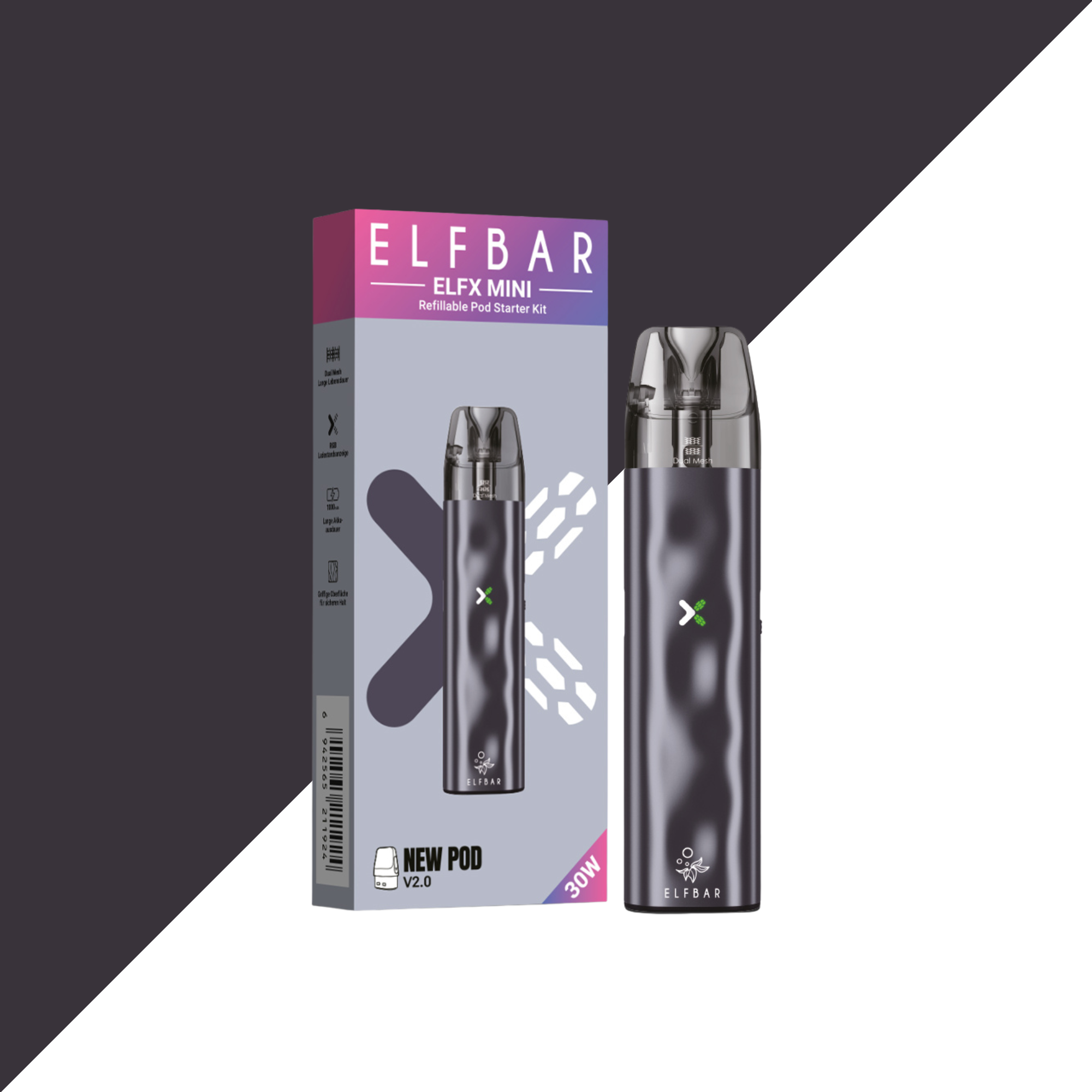 Elfbar ELFX Mini Refillable Kit - Alle Farben