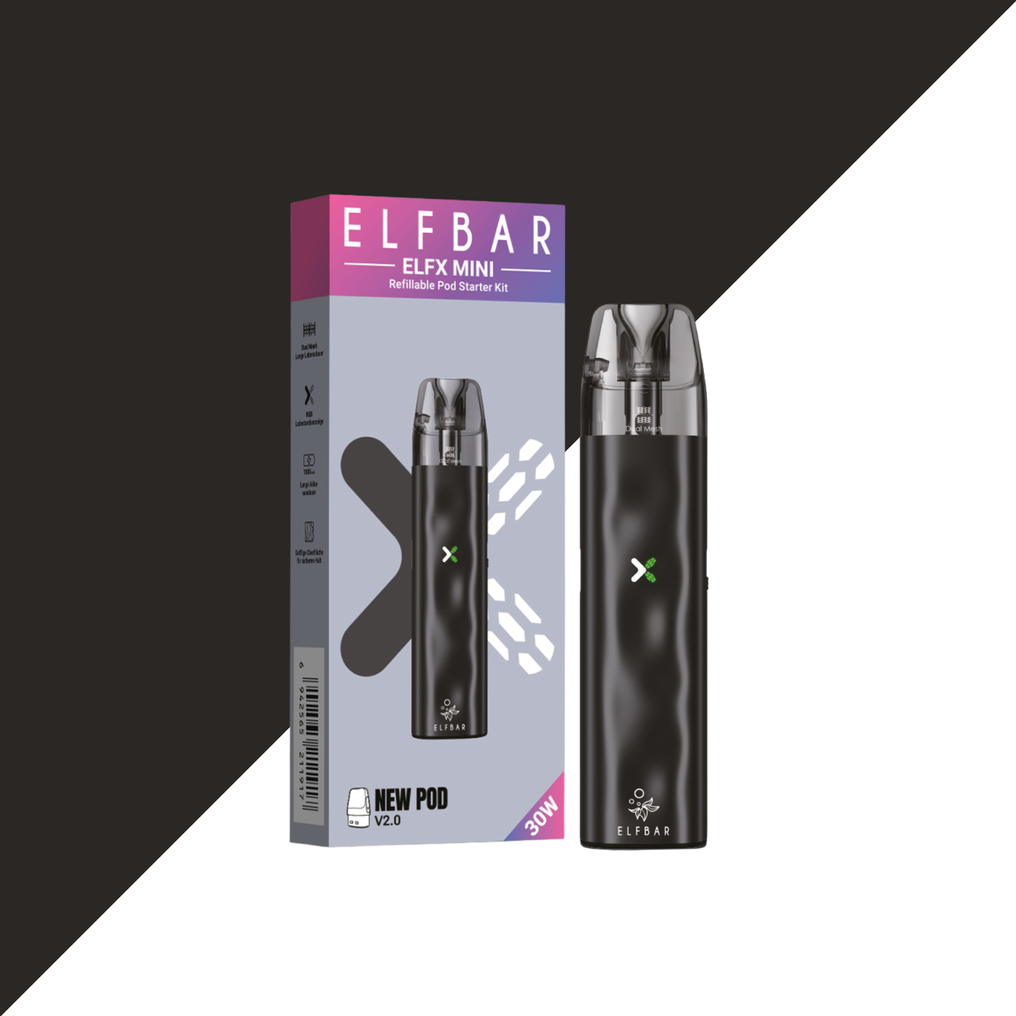 Elfbar ELFX Mini Refillable Kit - Alle Farben
