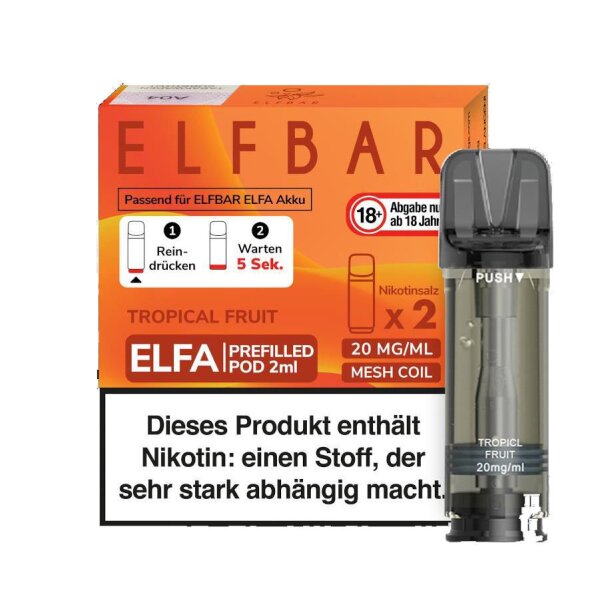 Elfbar Elfa Pod (2 Stück pro Packung)- Tropical Fruit
