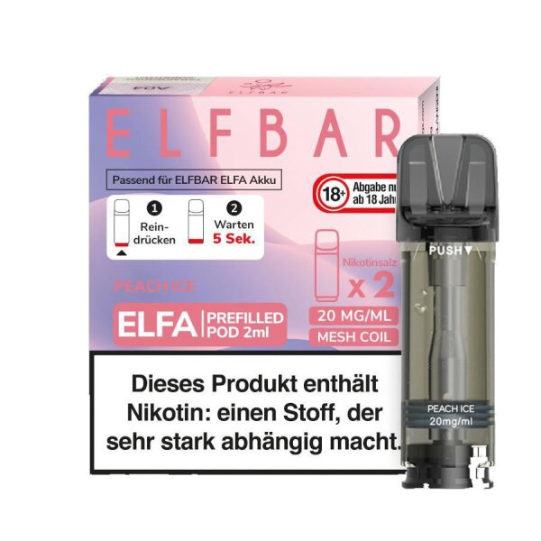 Elfbar Elfa Pod (2 Stück pro Packung)- Peach Ice