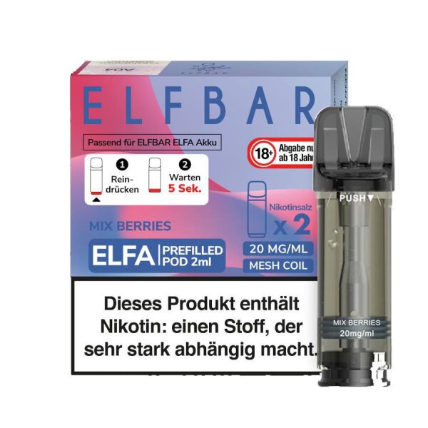 Elfbar Elfa Pod (2 Stück pro Packung)- Mix Berries