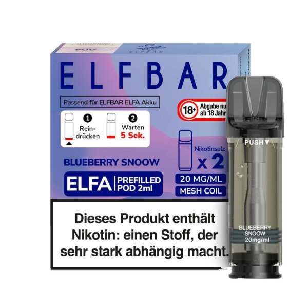Elfbar Elfa Pod (2 Stück pro Packung)- Blueberry Snoow