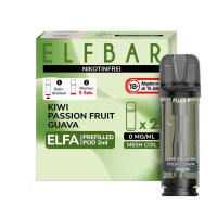 Elfbar - Elfa Pod Kiwi Passion Fruit Guava 0mg/ml (2...