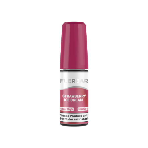 Flerbar Liquid - Strawberry Ice Cream - Nikotinsalz Liquid 20 mg/ml