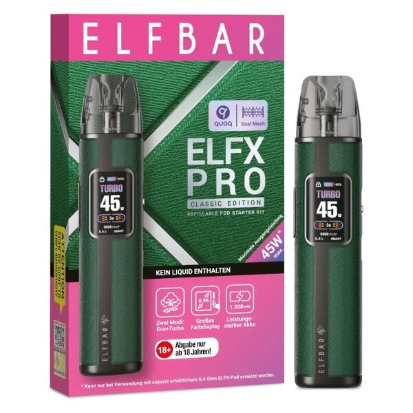 Elfbar ELFX Pro - Classic Edition - StarterKit Grün