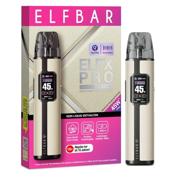 Elfbar ELFX Pro - Classic Edition - StarterKit Weiß
